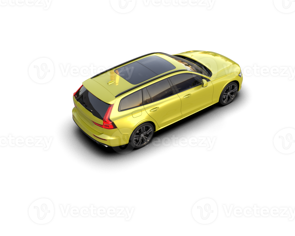 Modern car isolated on background. 3d rendering - illustration png