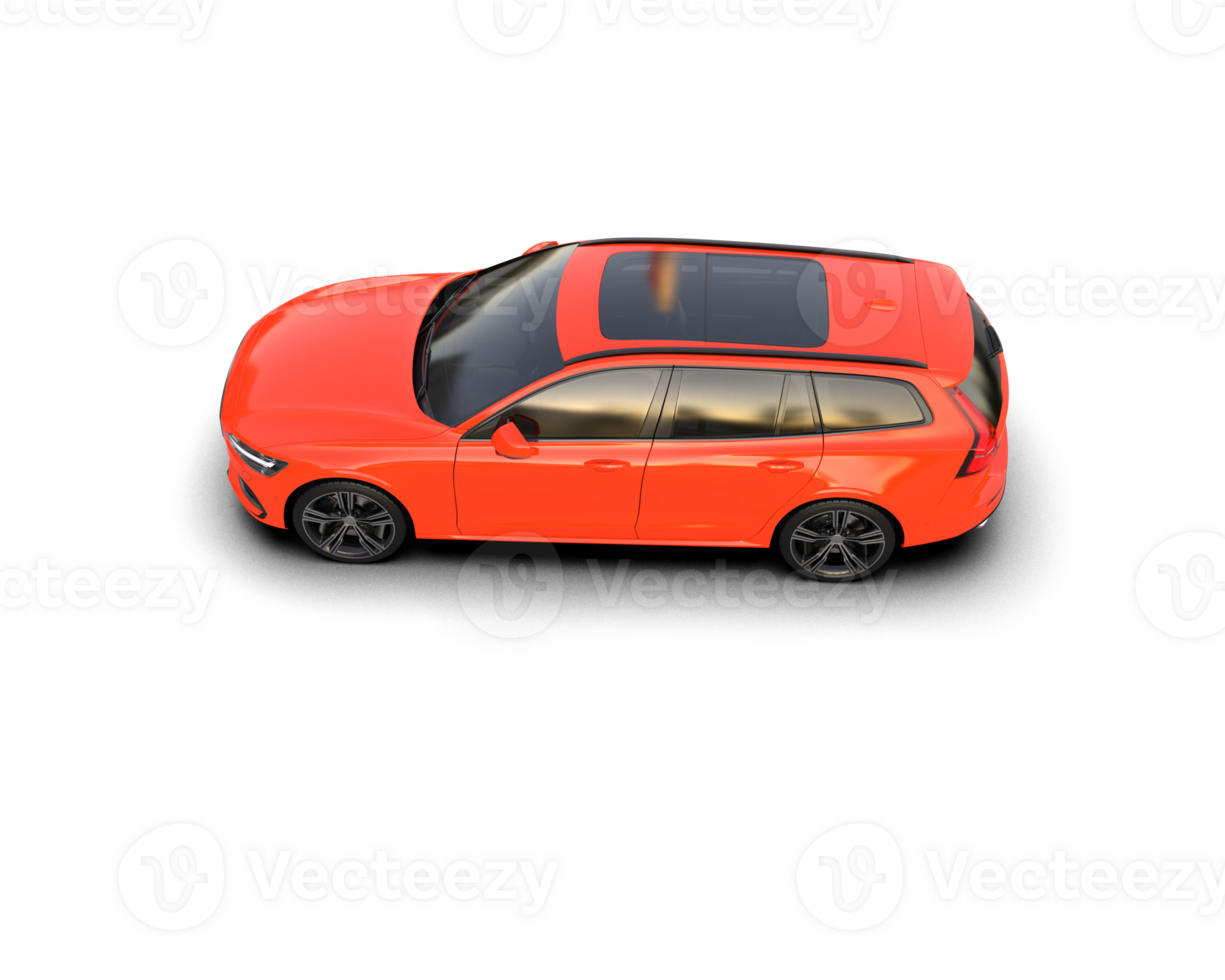 Modern car isolated on background. 3d rendering - illustration png