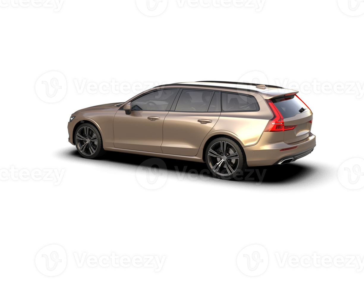Modern car isolated on background. 3d rendering - illustration png