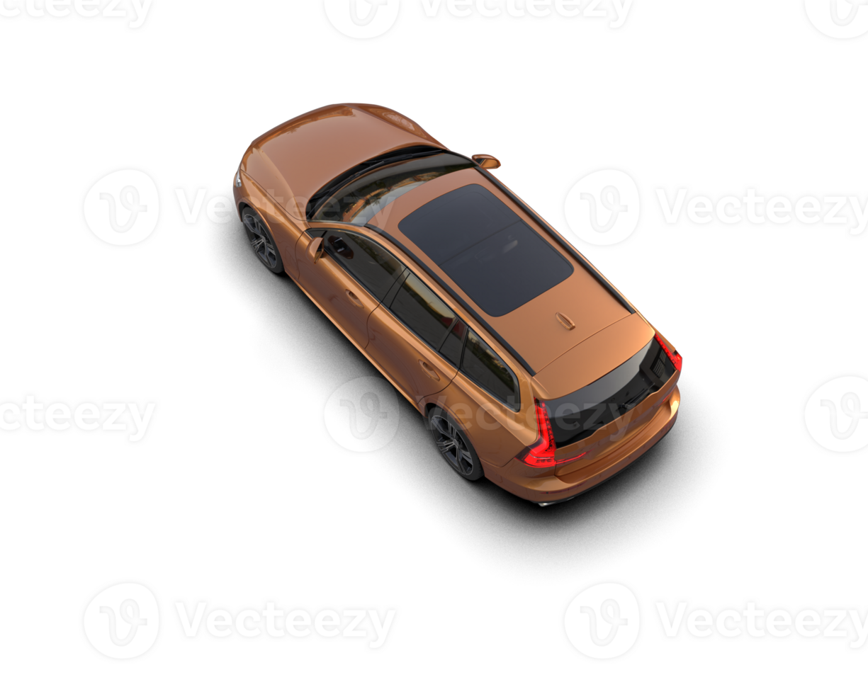 Modern car isolated on background. 3d rendering - illustration png