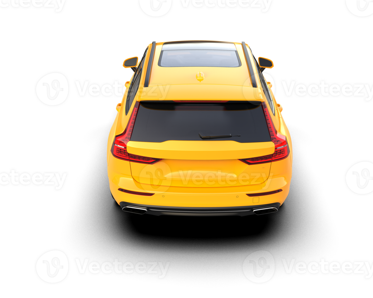 Modern car isolated on background. 3d rendering - illustration png