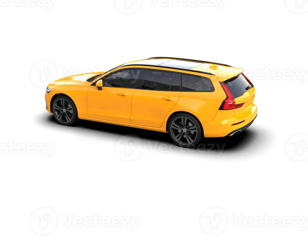 Modern car isolated on background. 3d rendering - illustration png