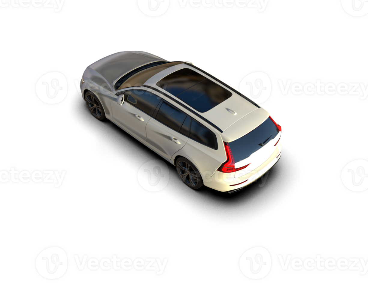 Modern car isolated on background. 3d rendering - illustration png