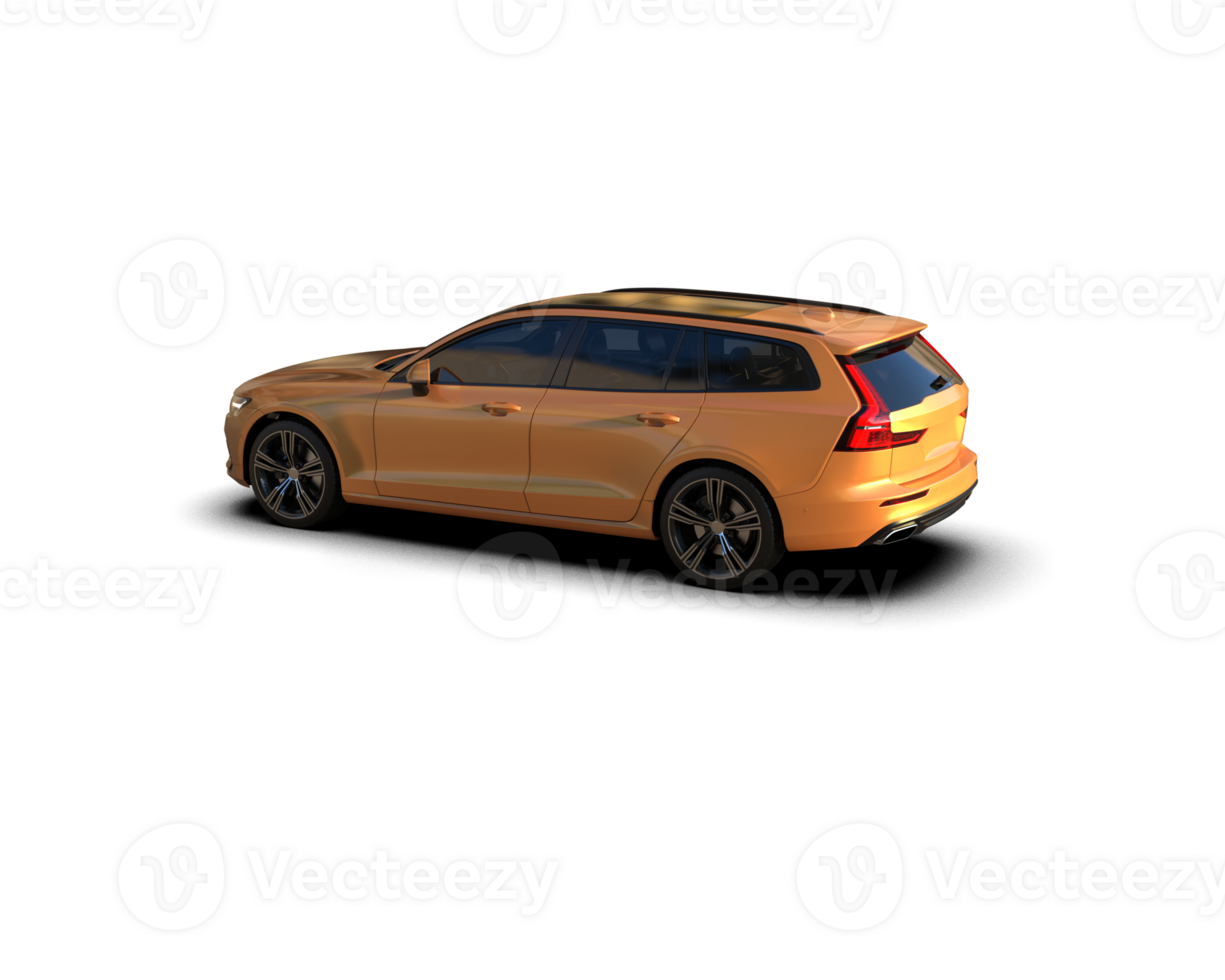 Modern car isolated on background. 3d rendering - illustration png
