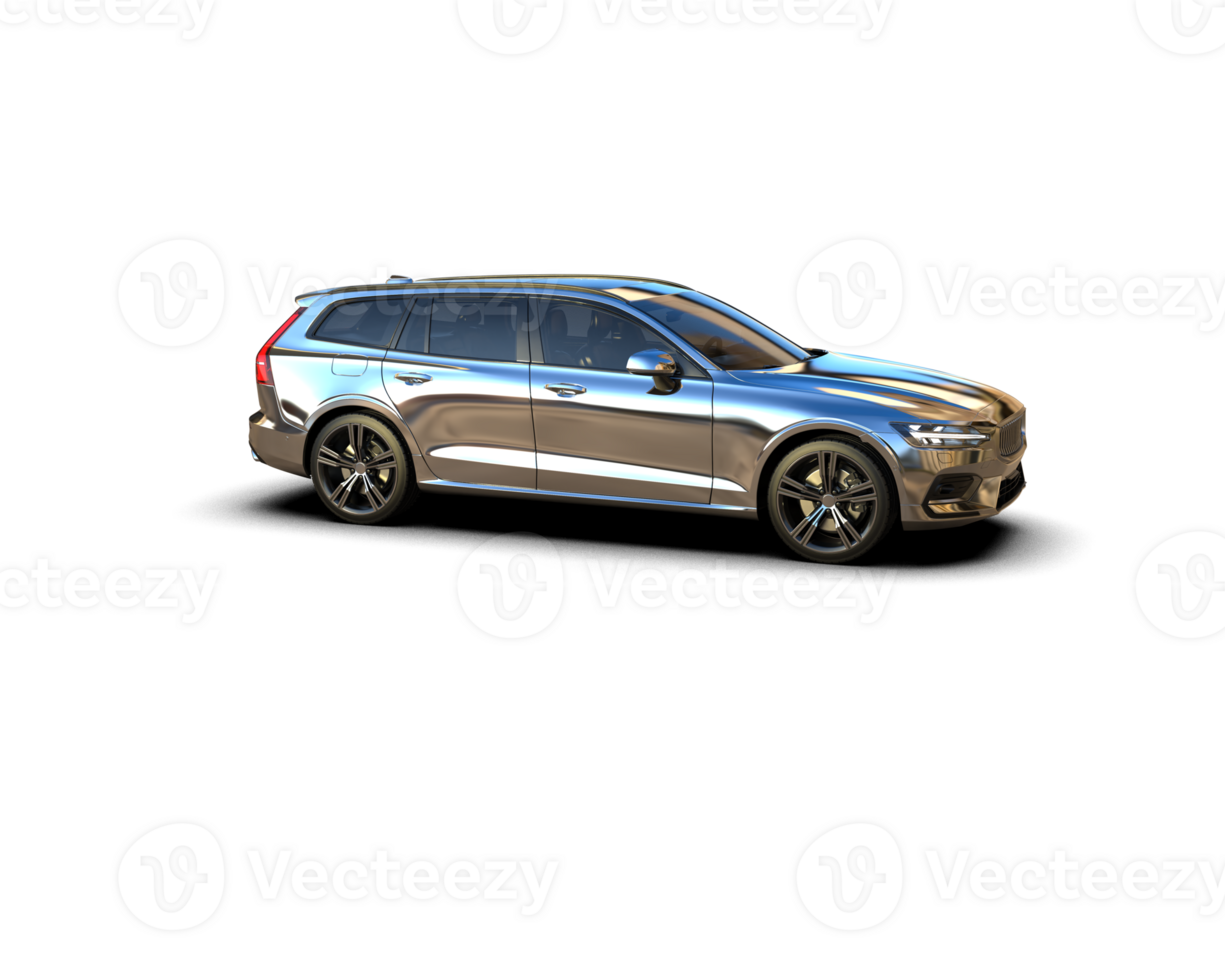 Modern car isolated on background. 3d rendering - illustration png
