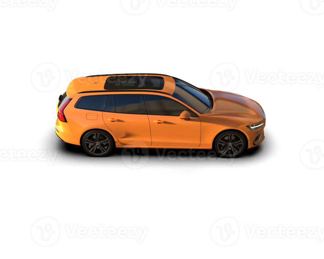 Modern car isolated on background. 3d rendering - illustration png