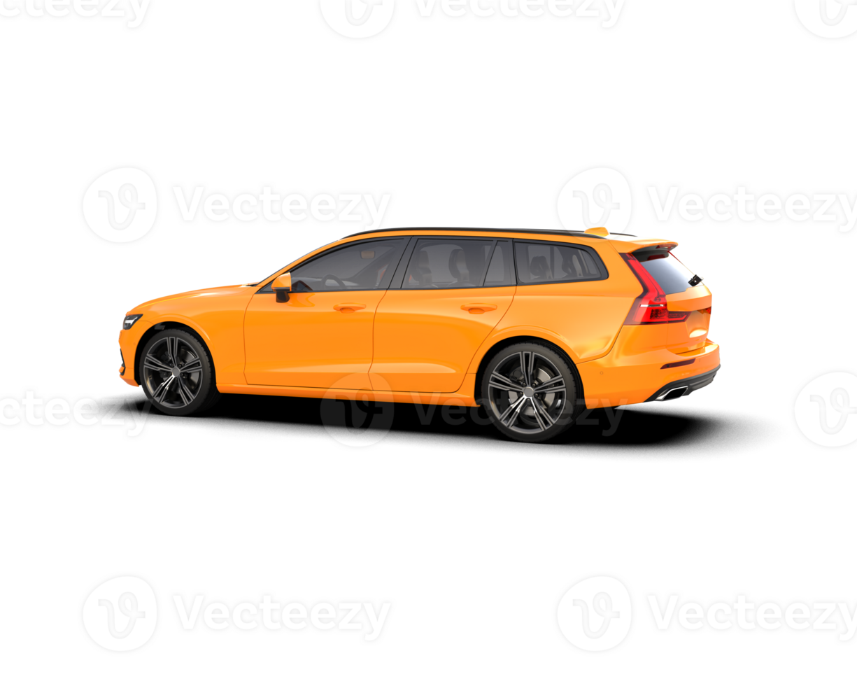 Modern car isolated on background. 3d rendering - illustration png