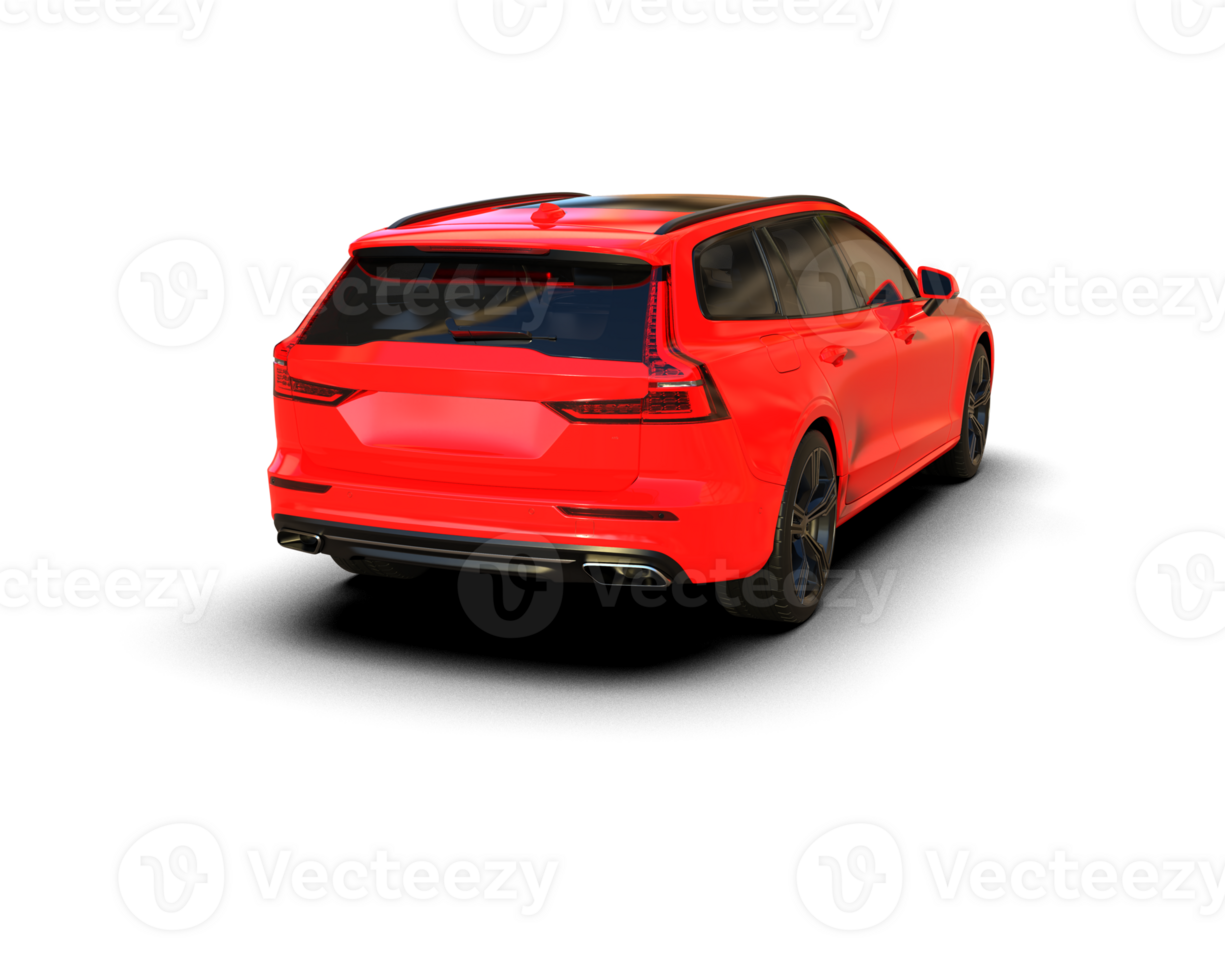 Modern car isolated on background. 3d rendering - illustration png