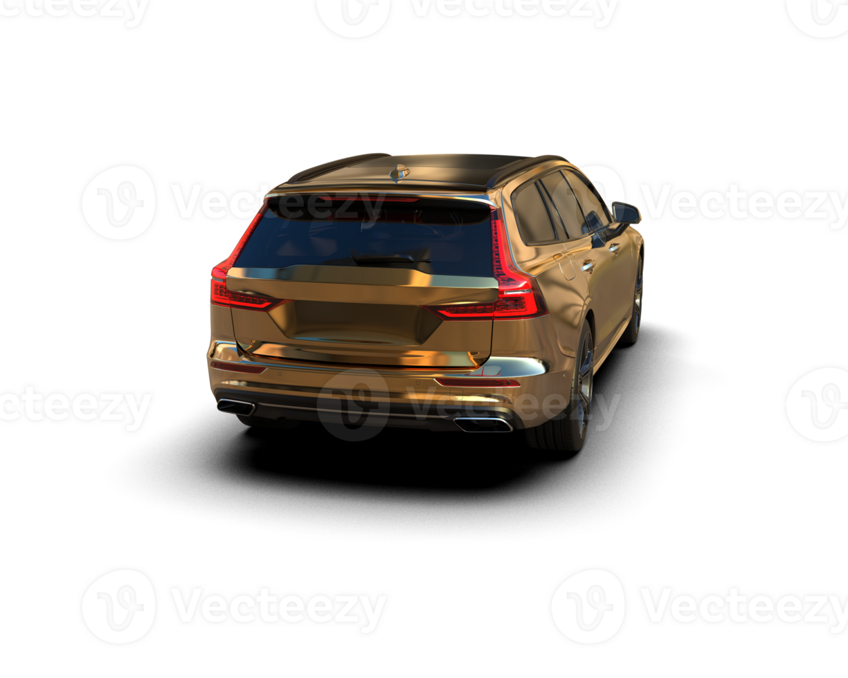Modern car isolated on background. 3d rendering - illustration png