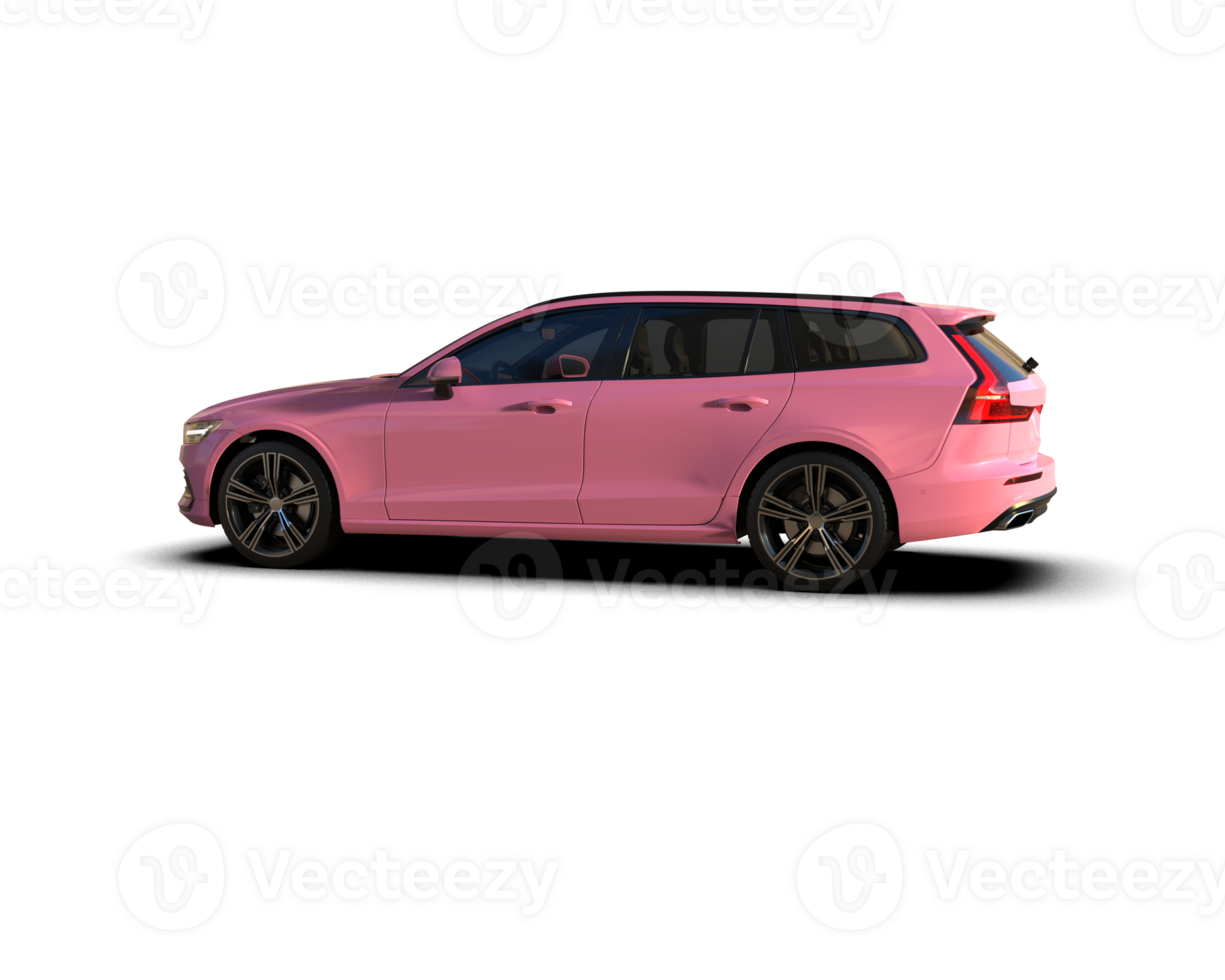 Modern car isolated on background. 3d rendering - illustration png