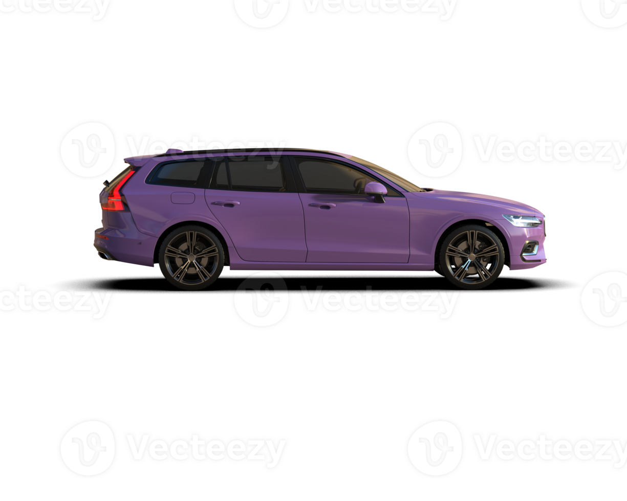 Modern car isolated on background. 3d rendering - illustration png