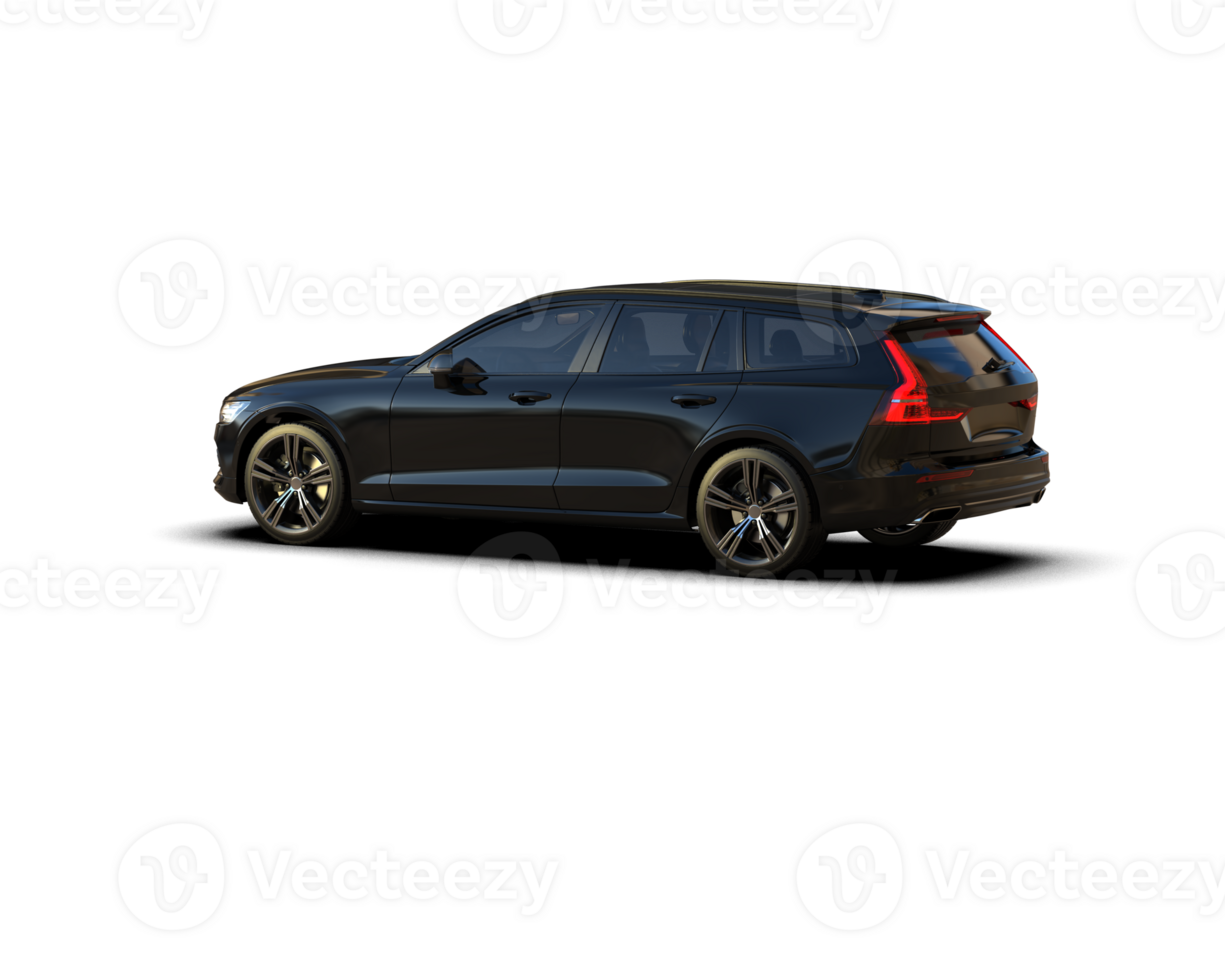 Modern car isolated on background. 3d rendering - illustration png