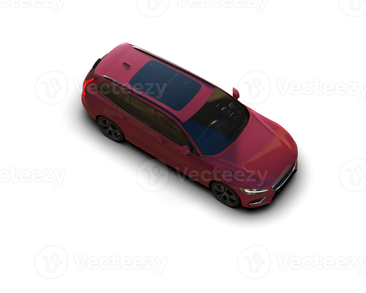 Modern car isolated on background. 3d rendering - illustration png
