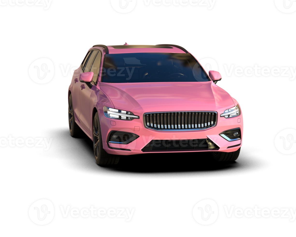 Modern car isolated on background. 3d rendering - illustration png