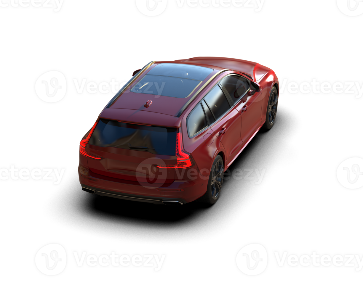 Modern car isolated on background. 3d rendering - illustration png