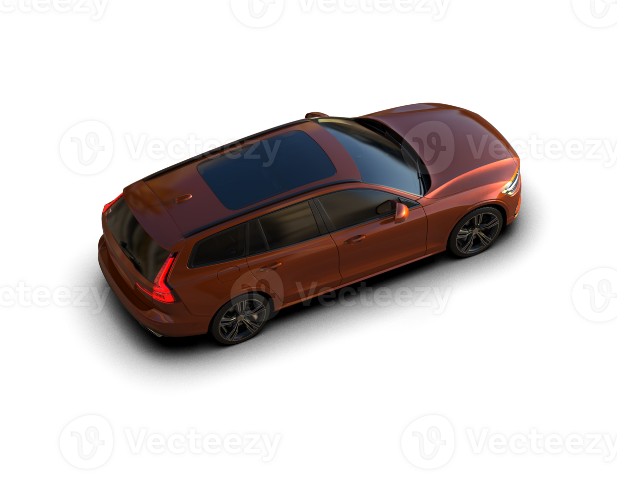 Modern car isolated on background. 3d rendering - illustration png