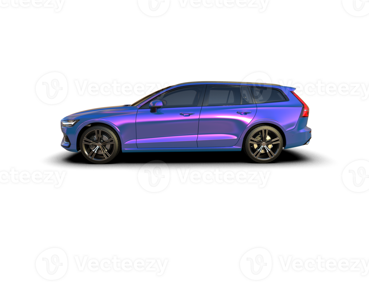 Modern car isolated on background. 3d rendering - illustration png
