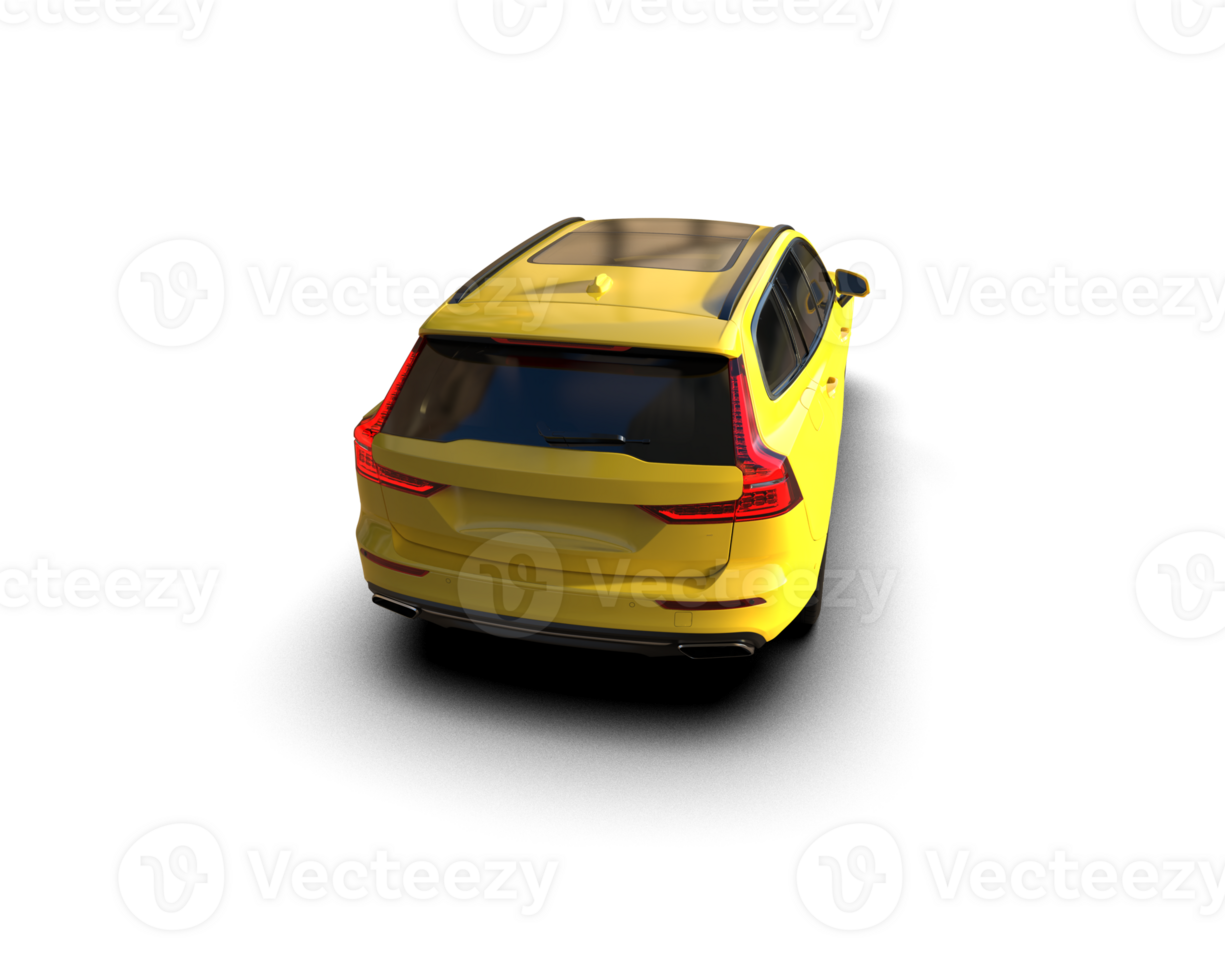 Modern car isolated on background. 3d rendering - illustration png