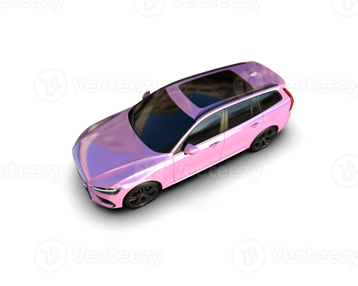 Modern car isolated on background. 3d rendering - illustration png