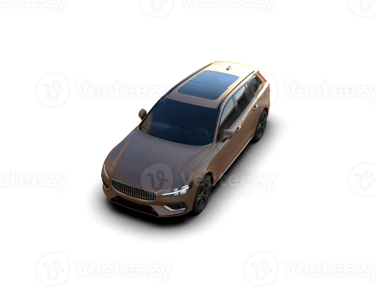 Modern car isolated on background. 3d rendering - illustration png