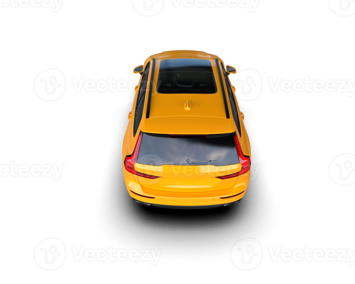 Modern car isolated on background. 3d rendering - illustration png