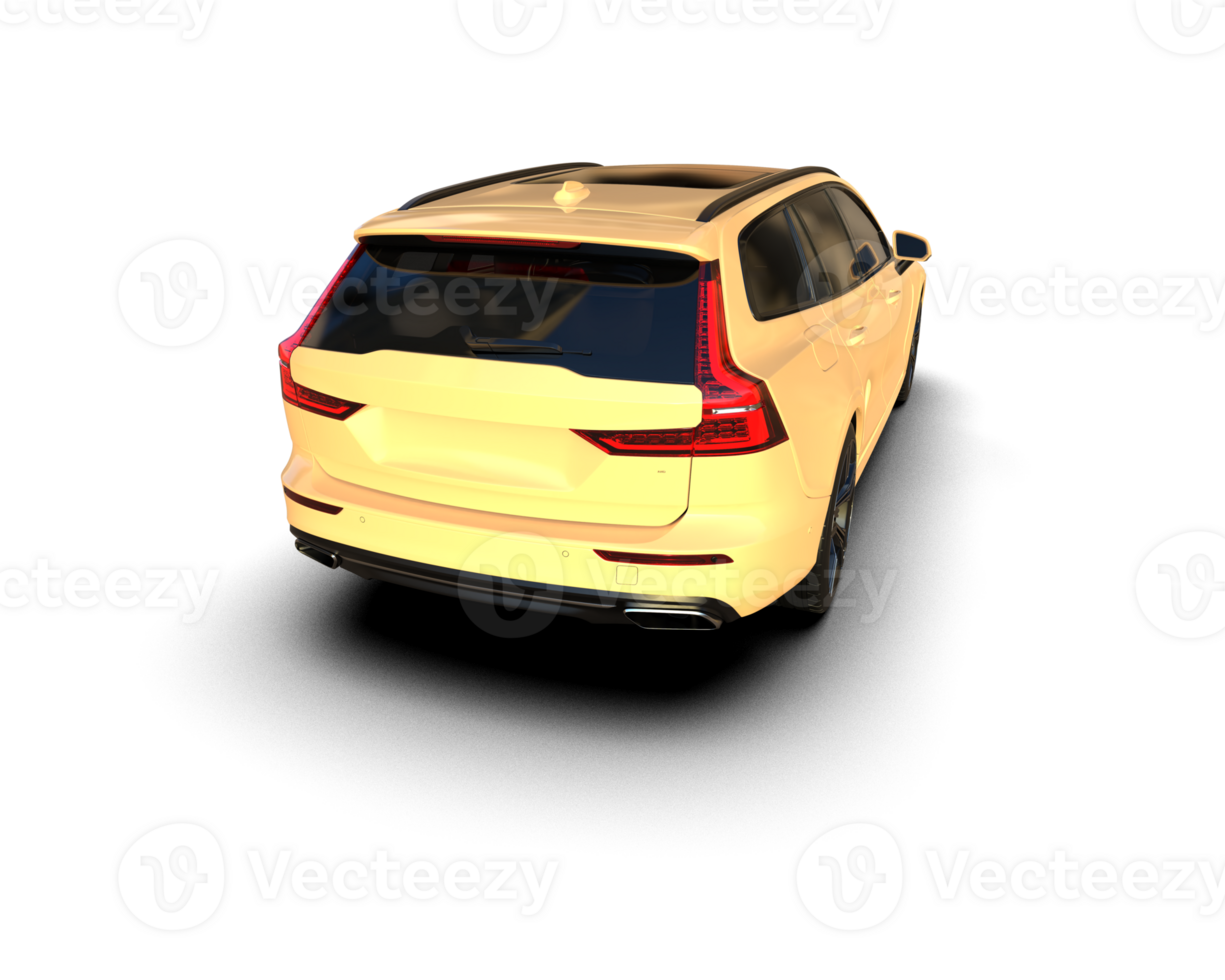 Modern car isolated on background. 3d rendering - illustration png