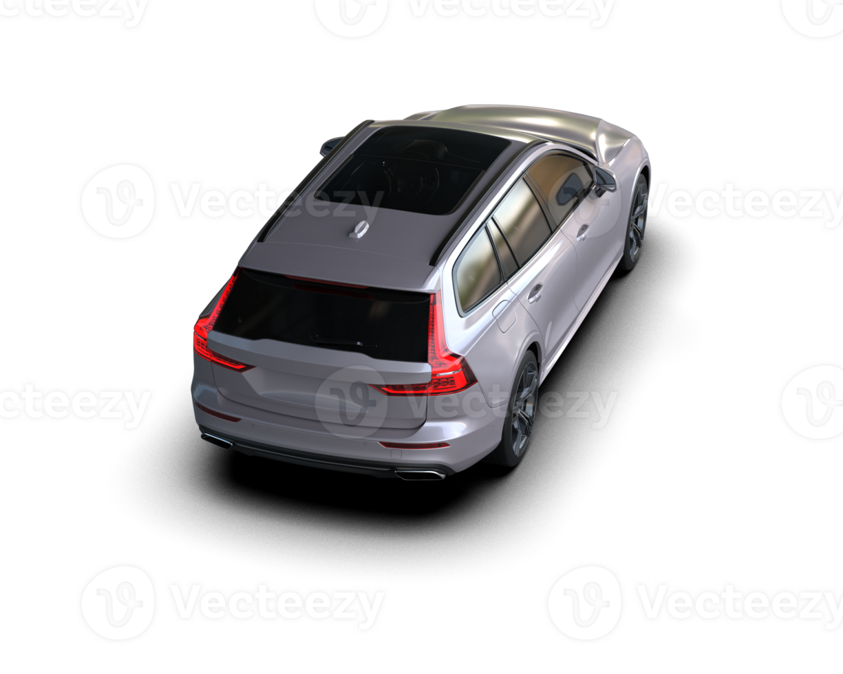 Modern car isolated on background. 3d rendering - illustration png