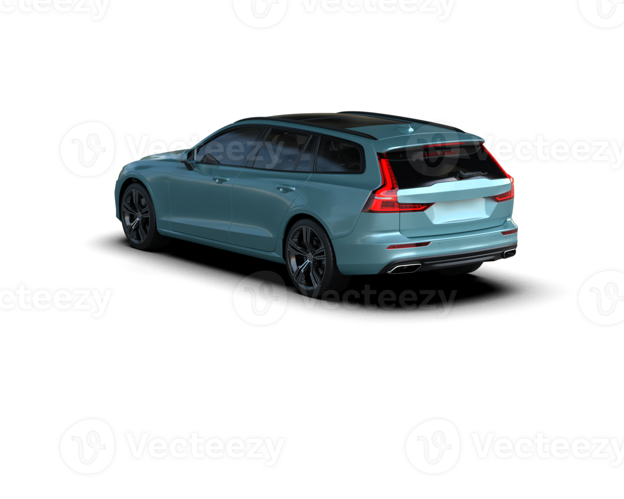 Modern car isolated on background. 3d rendering - illustration png