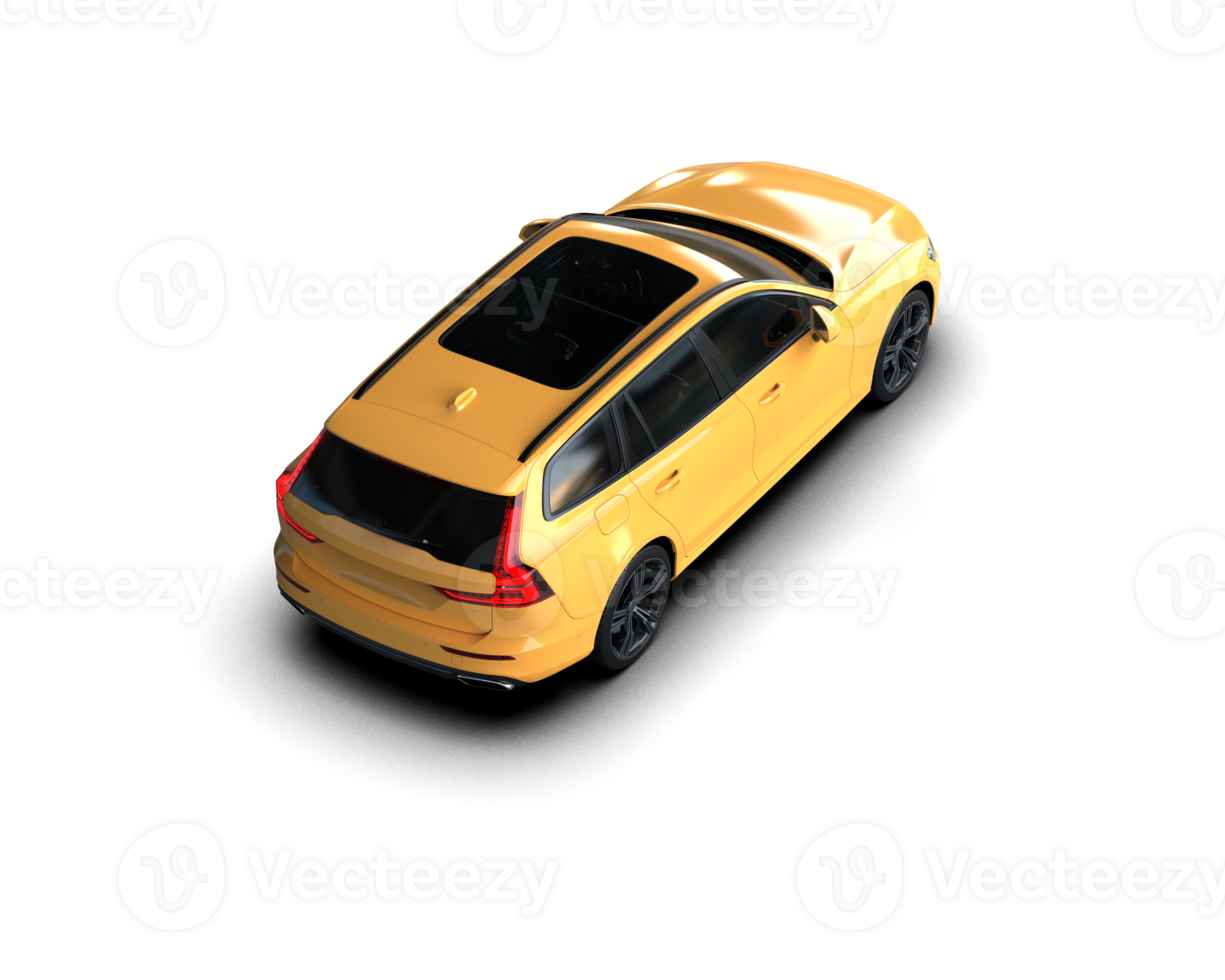 Modern car isolated on background. 3d rendering - illustration png