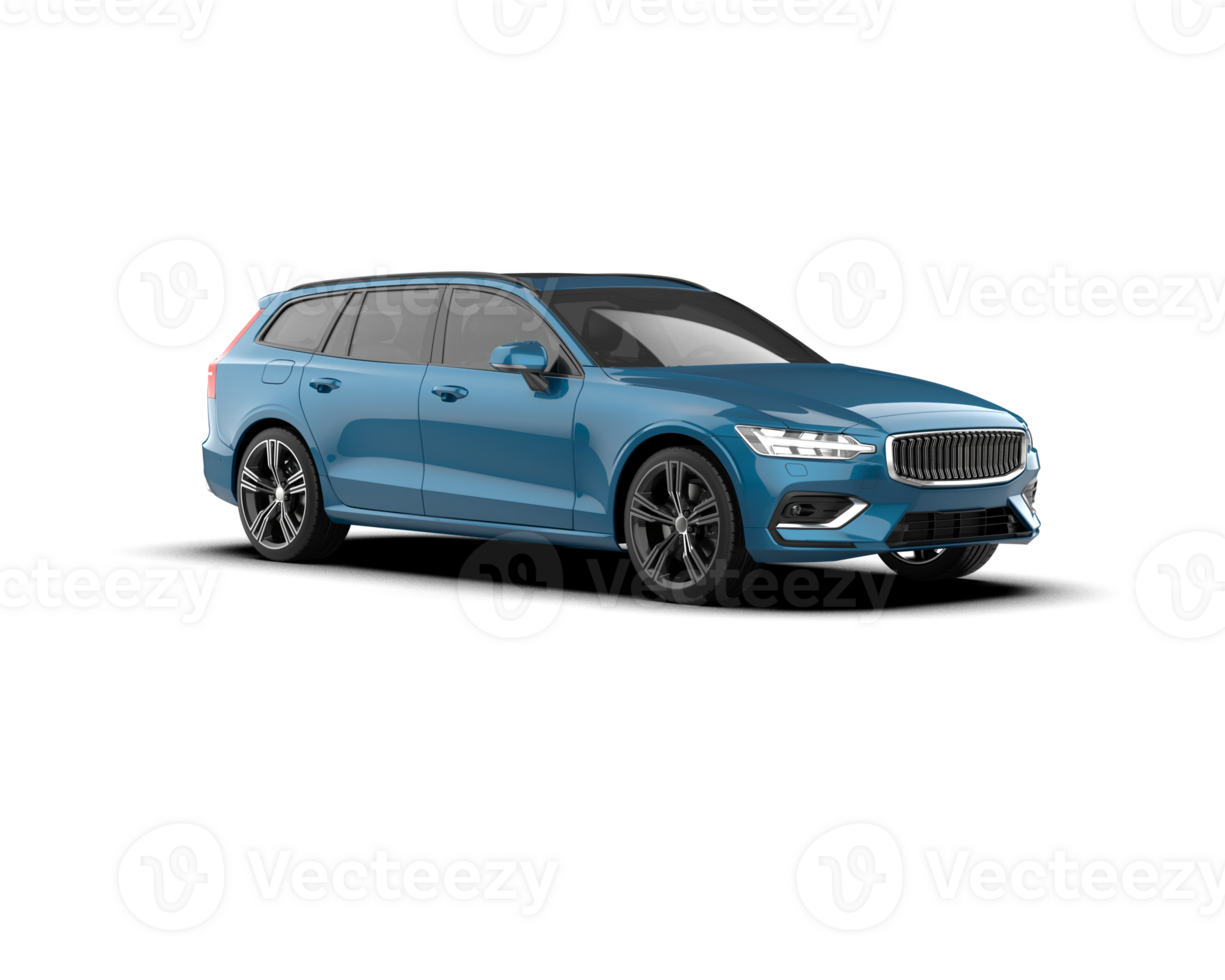 Modern car isolated on background. 3d rendering - illustration png