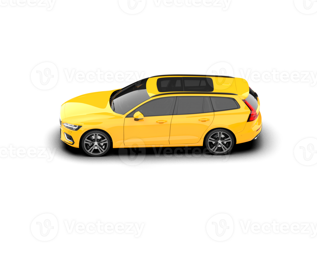 Modern car isolated on background. 3d rendering - illustration png