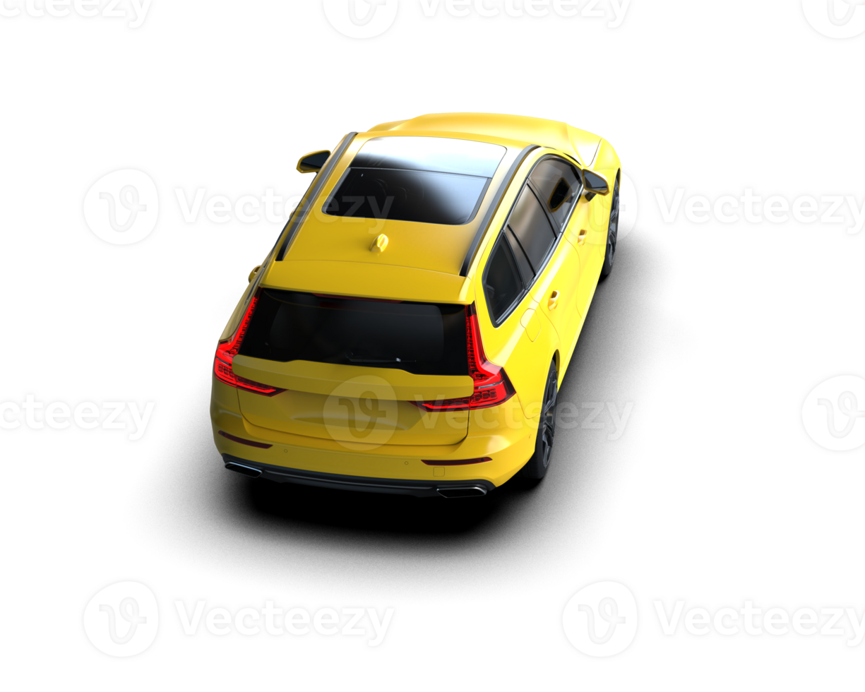 Modern car isolated on background. 3d rendering - illustration png