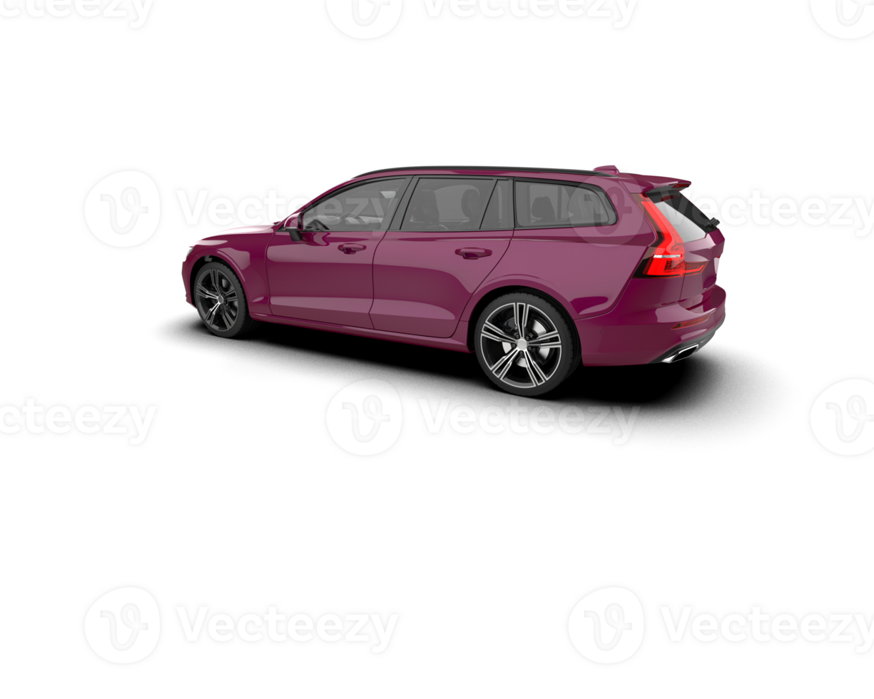 Modern car isolated on background. 3d rendering - illustration png