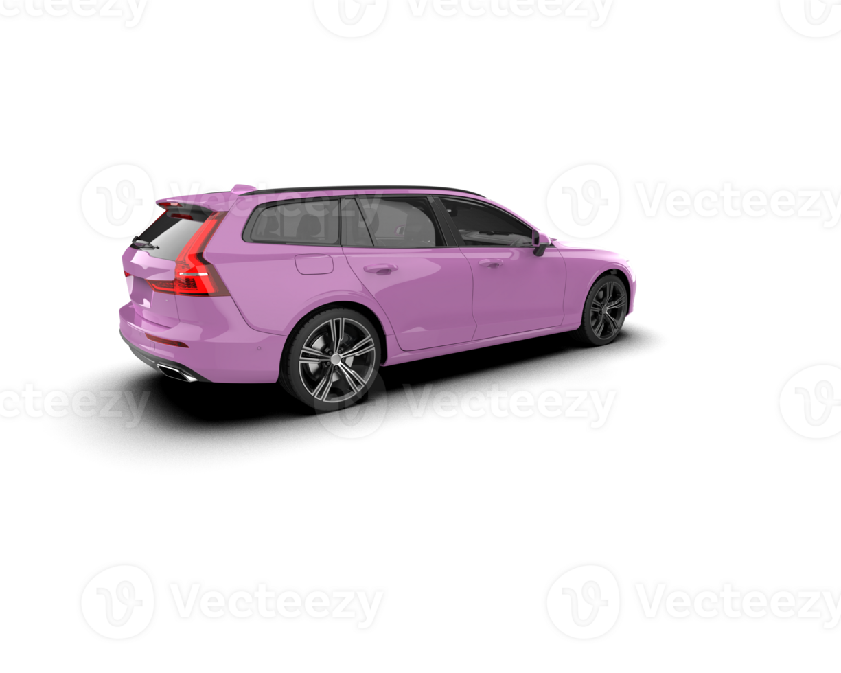 Modern car isolated on background. 3d rendering - illustration png