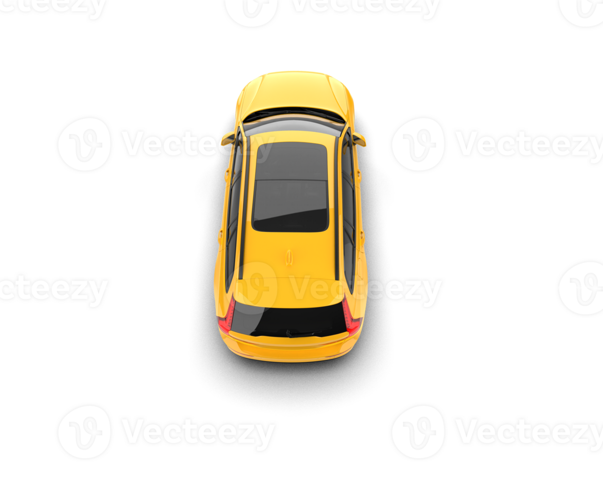 Modern car isolated on background. 3d rendering - illustration png