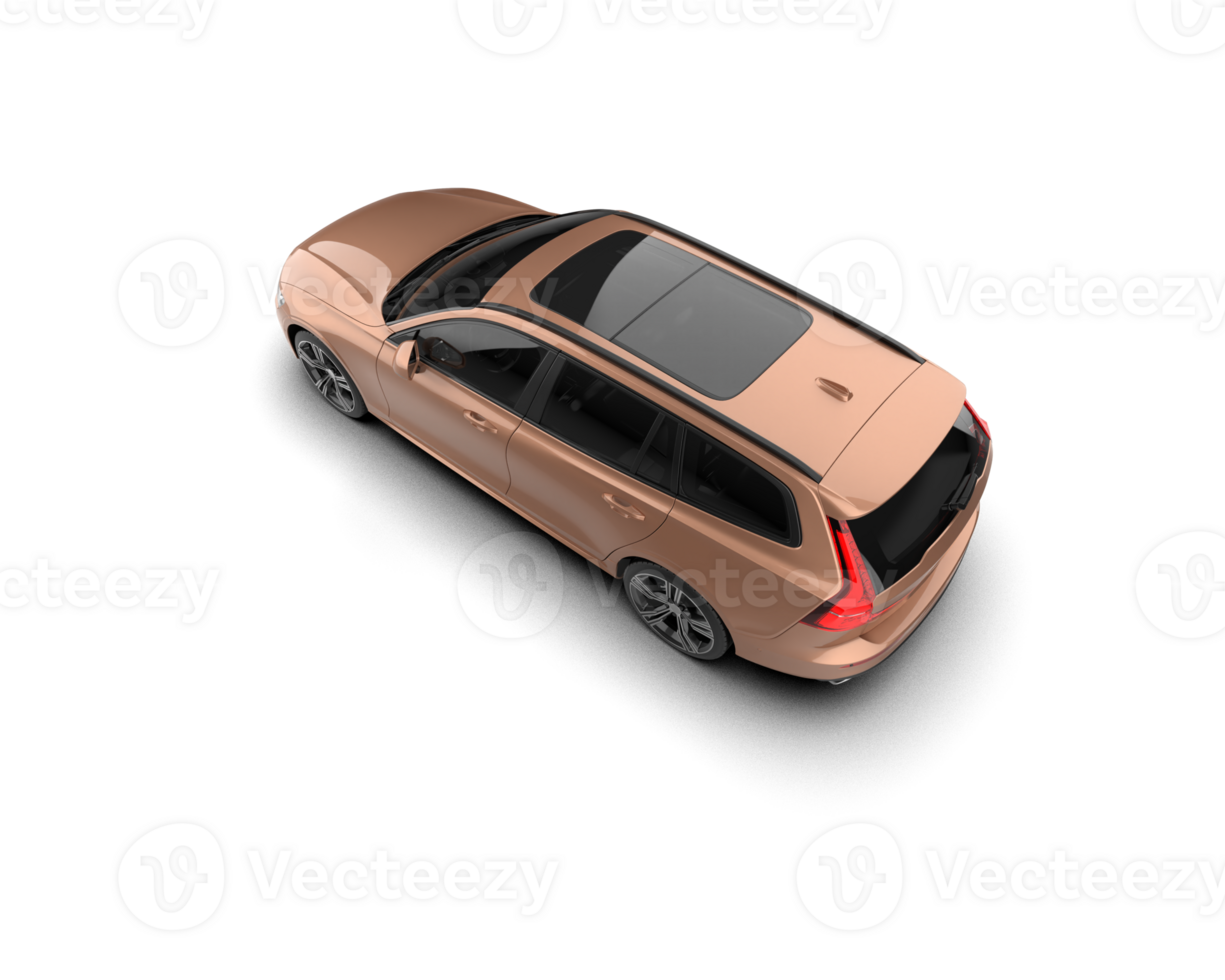 Modern car isolated on background. 3d rendering - illustration png