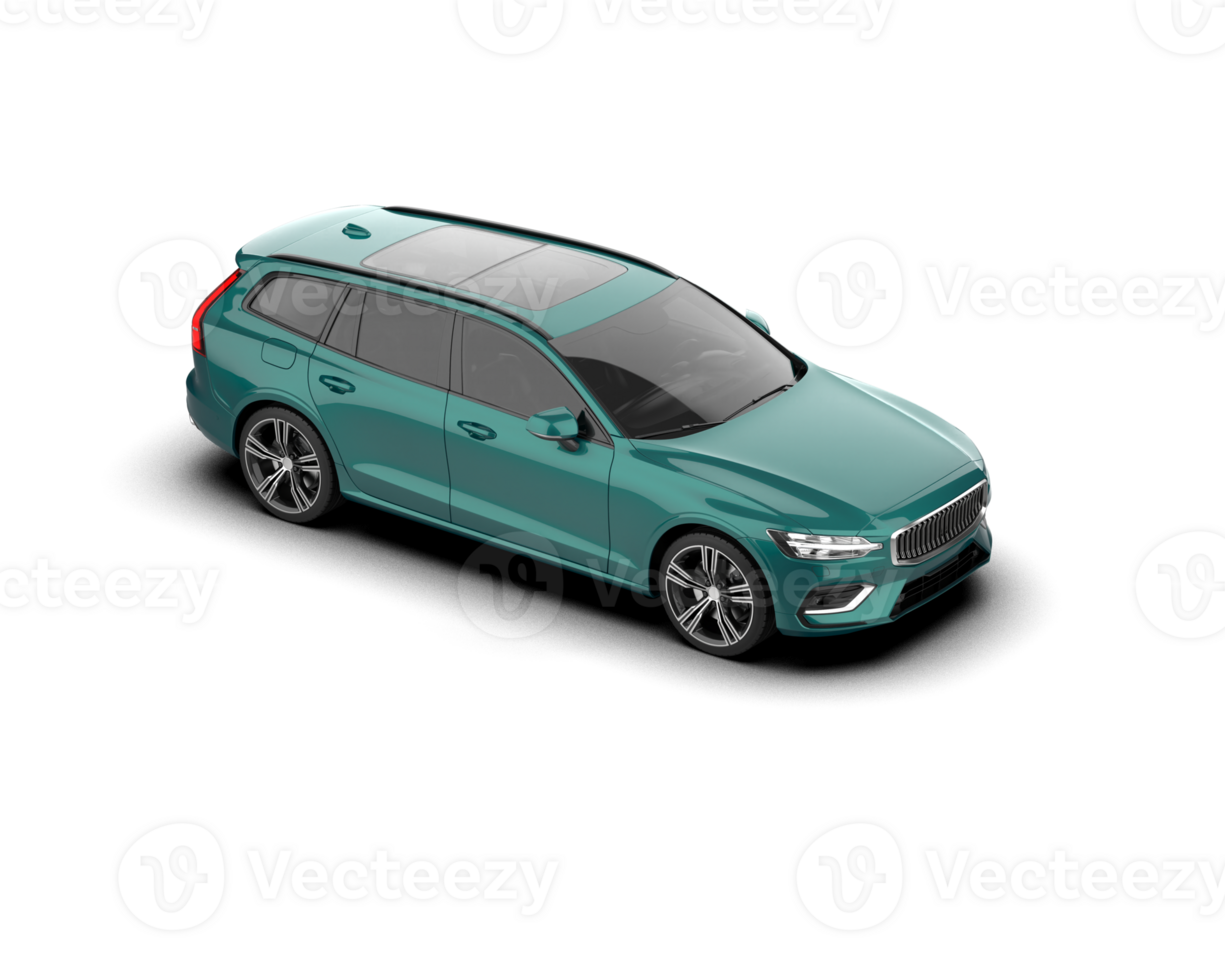 Modern car isolated on background. 3d rendering - illustration png