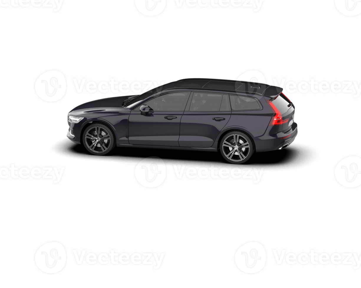 Modern car isolated on background. 3d rendering - illustration png