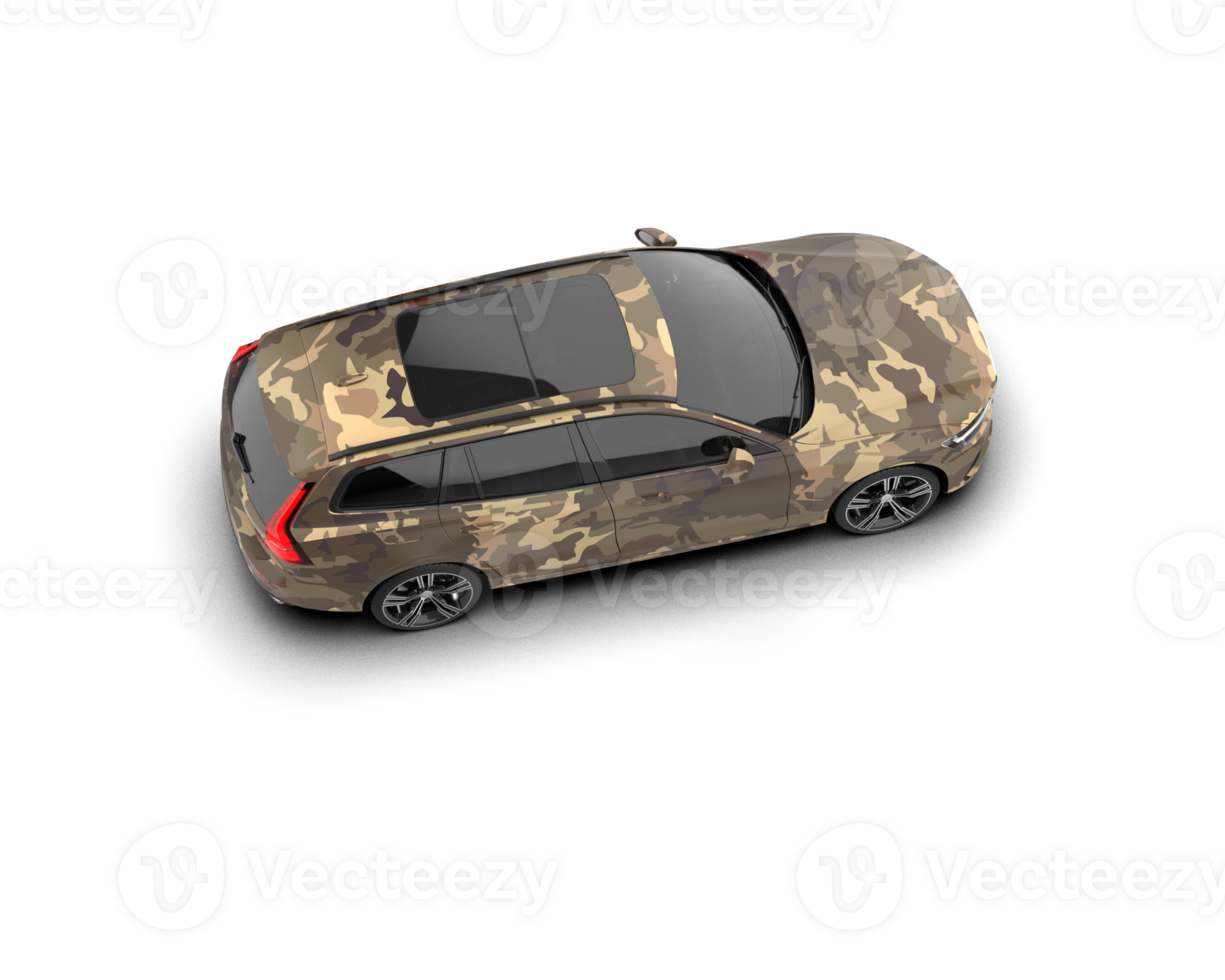 Modern car isolated on background. 3d rendering - illustration png