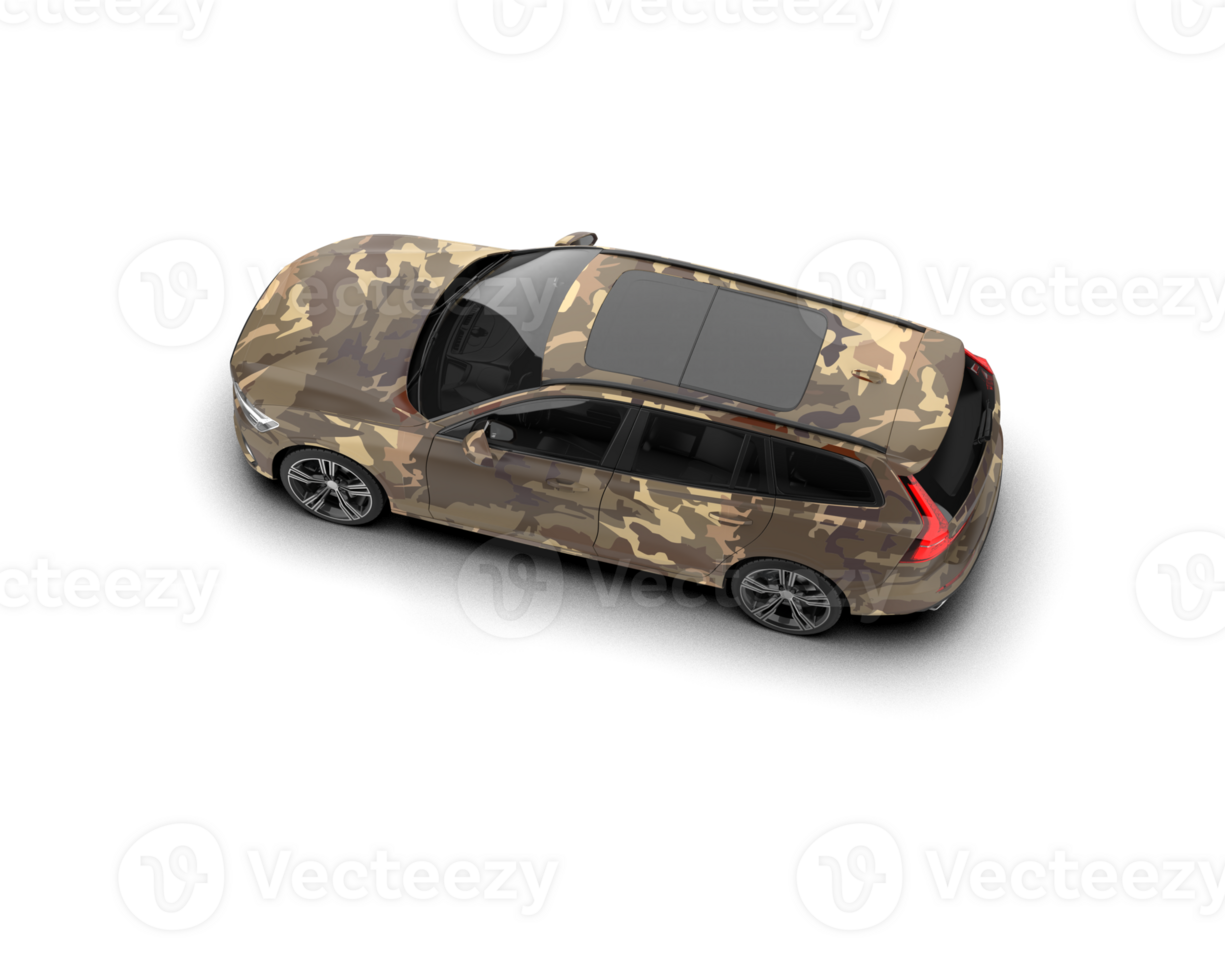 Modern car isolated on background. 3d rendering - illustration png