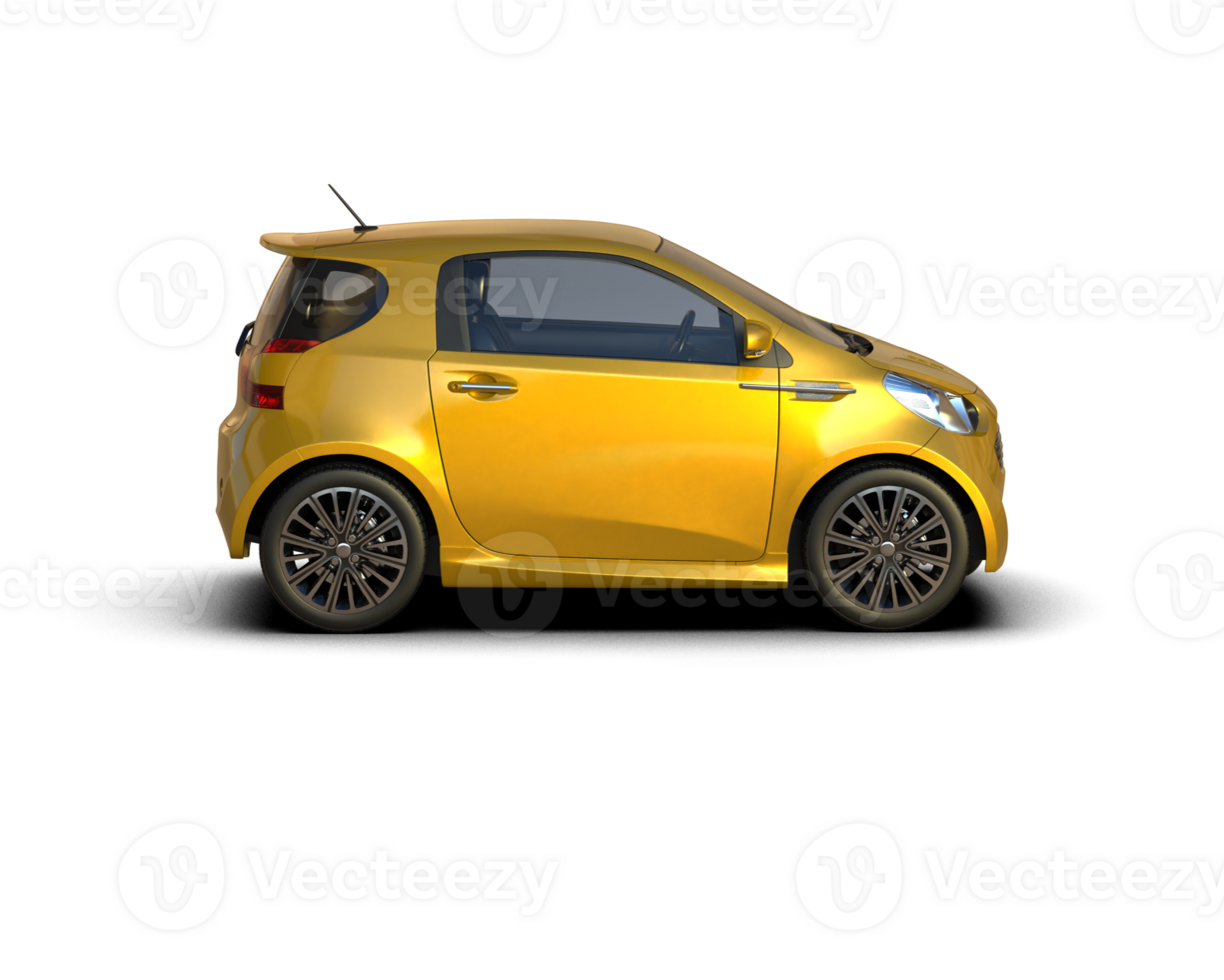 Modern car isolated on background. 3d rendering - illustration png