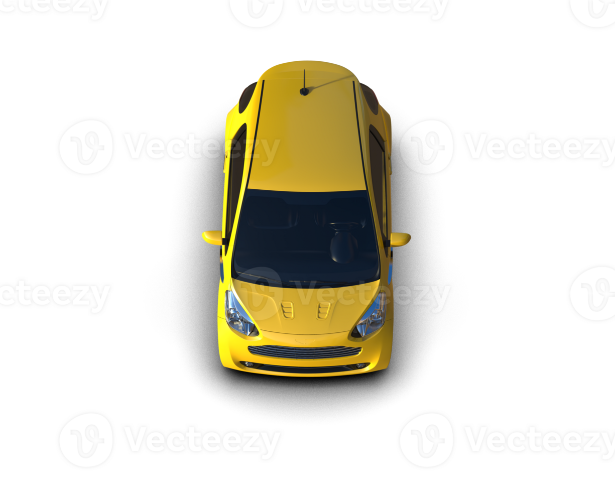 Modern car isolated on background. 3d rendering - illustration png