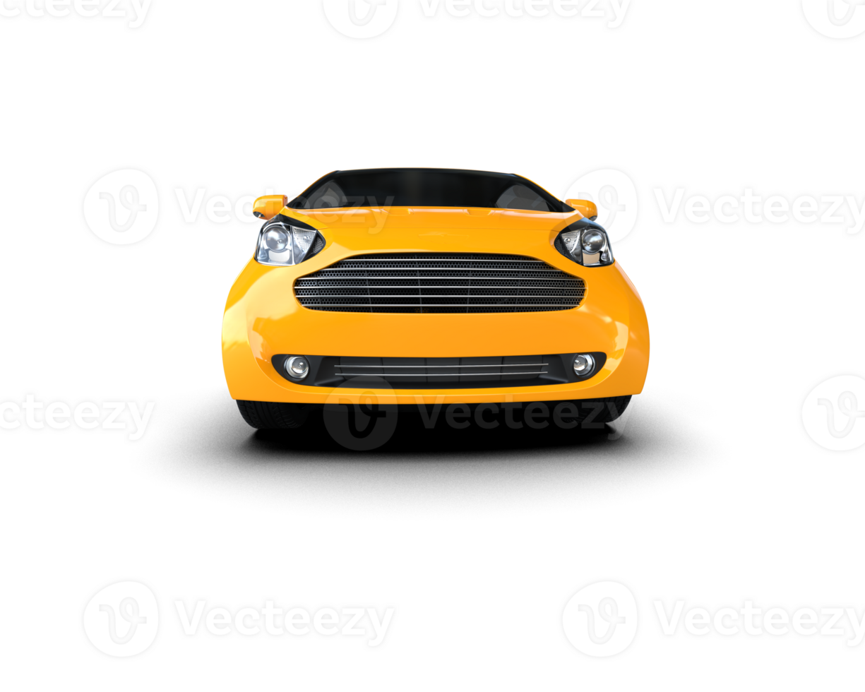 Modern car isolated on background. 3d rendering - illustration png