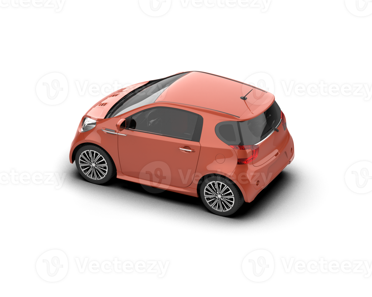Modern car isolated on background. 3d rendering - illustration png
