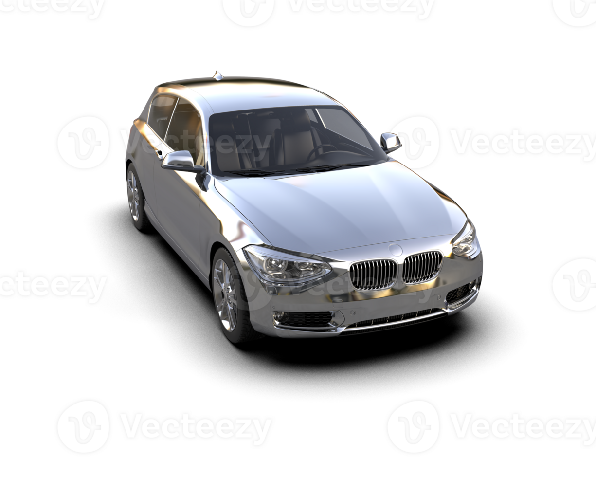 Modern car isolated on background. 3d rendering - illustration png