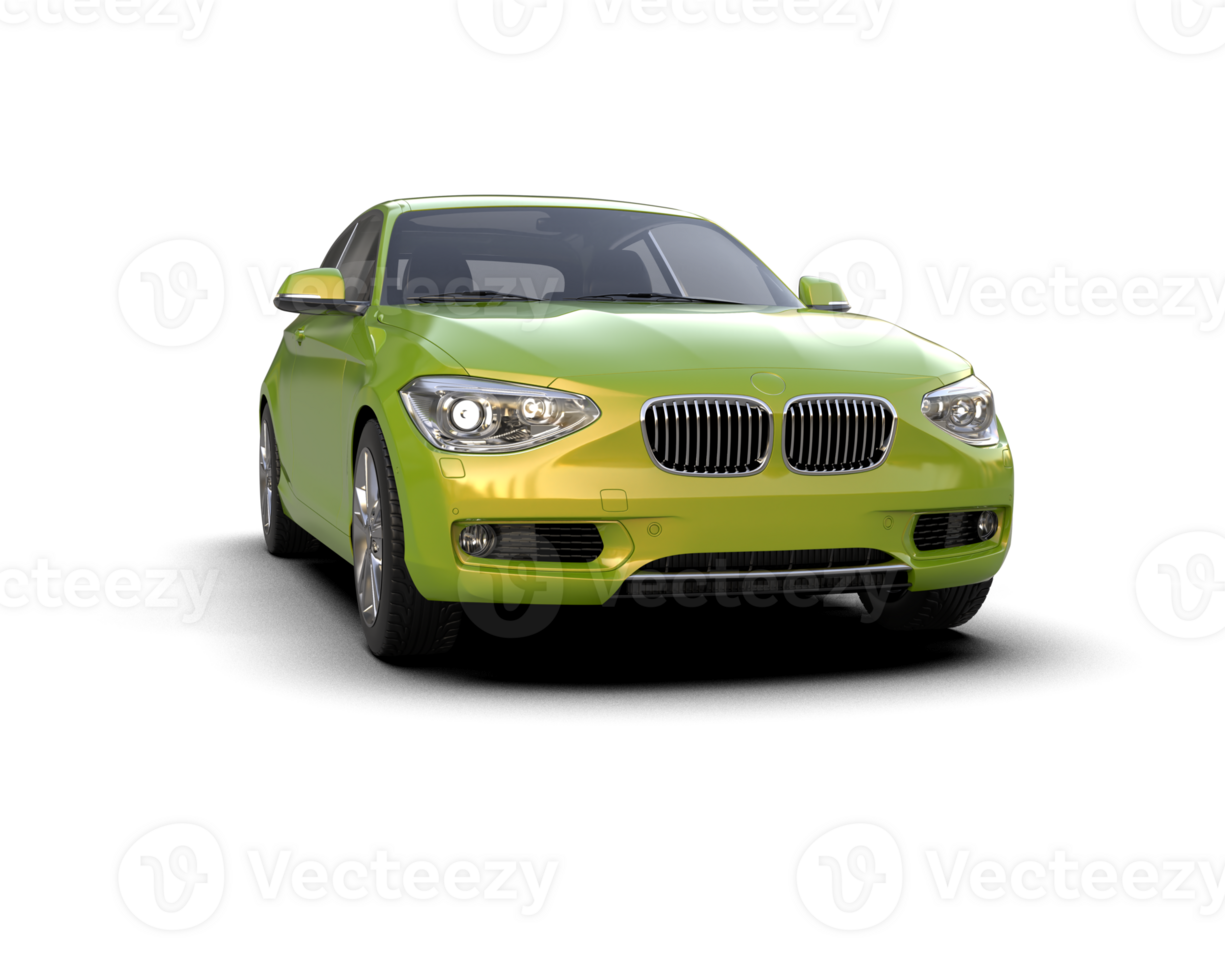 Modern car isolated on background. 3d rendering - illustration png