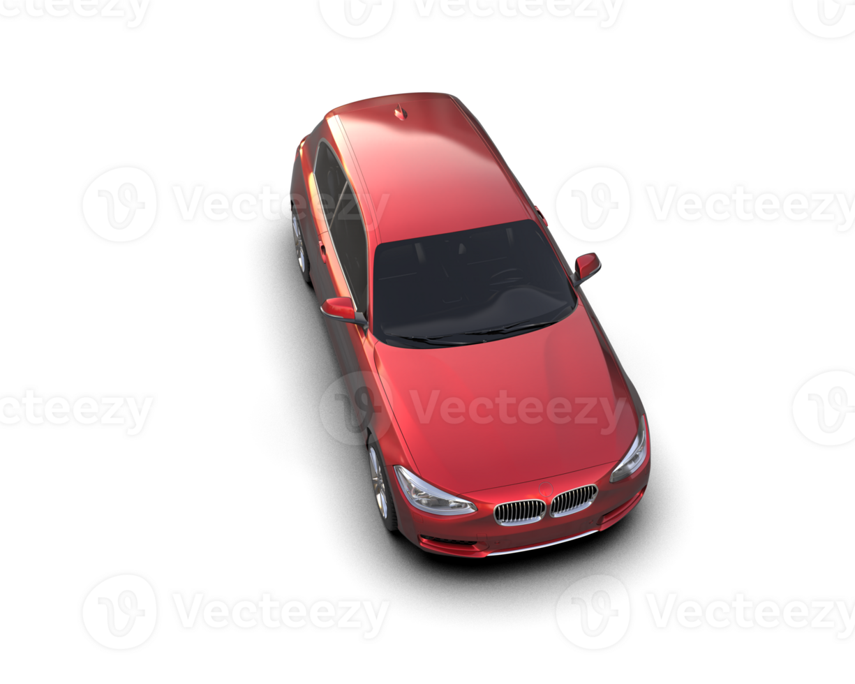Modern car isolated on background. 3d rendering - illustration png
