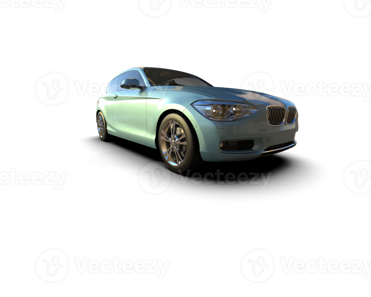 Modern car isolated on background. 3d rendering - illustration png