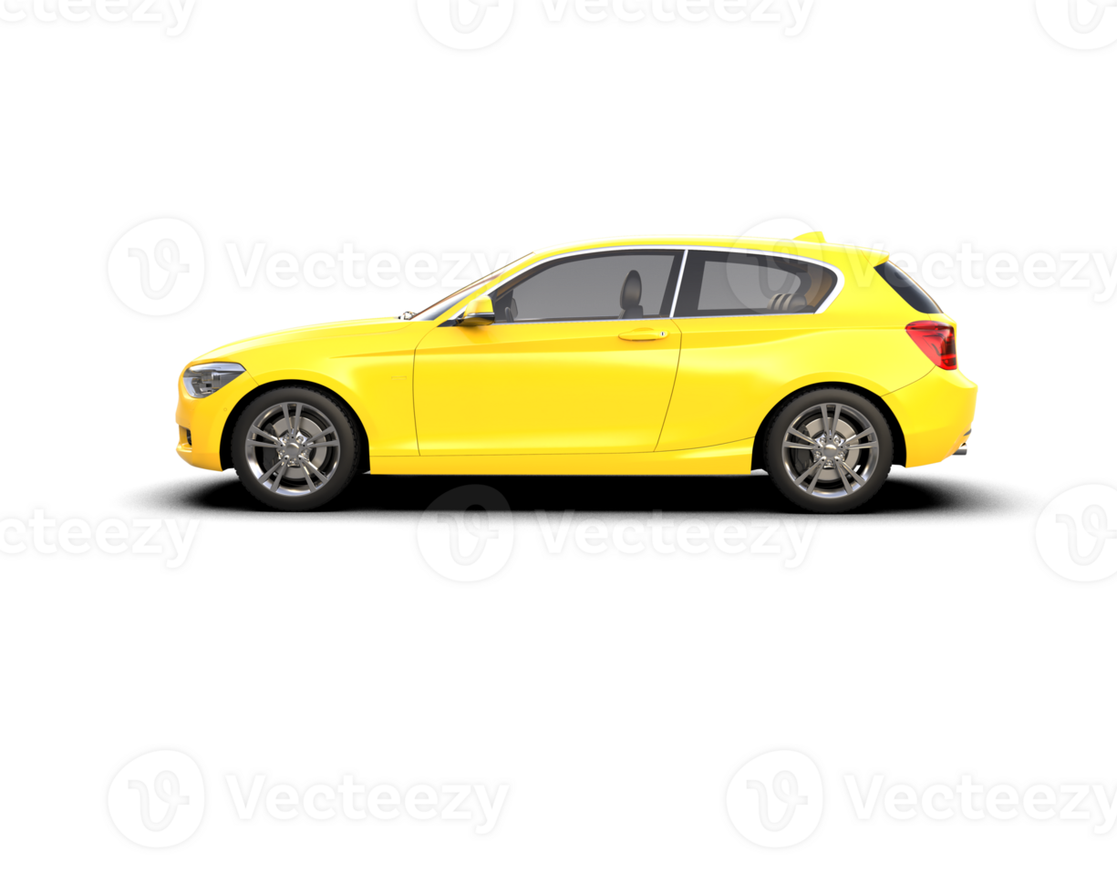 Modern car isolated on background. 3d rendering - illustration png