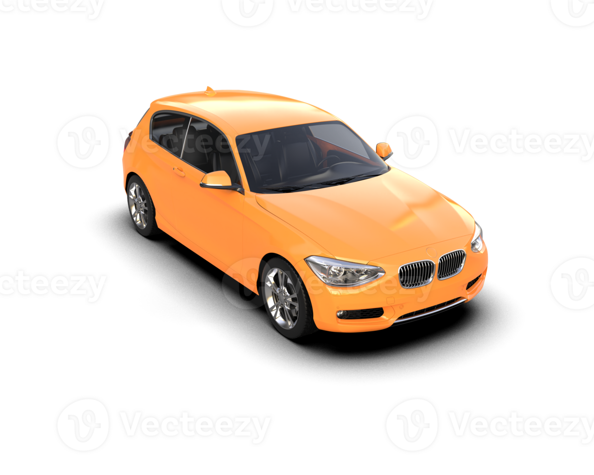 Modern car isolated on background. 3d rendering - illustration png